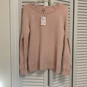 Last Camila Chenille seater in pale peachy pink. Size M